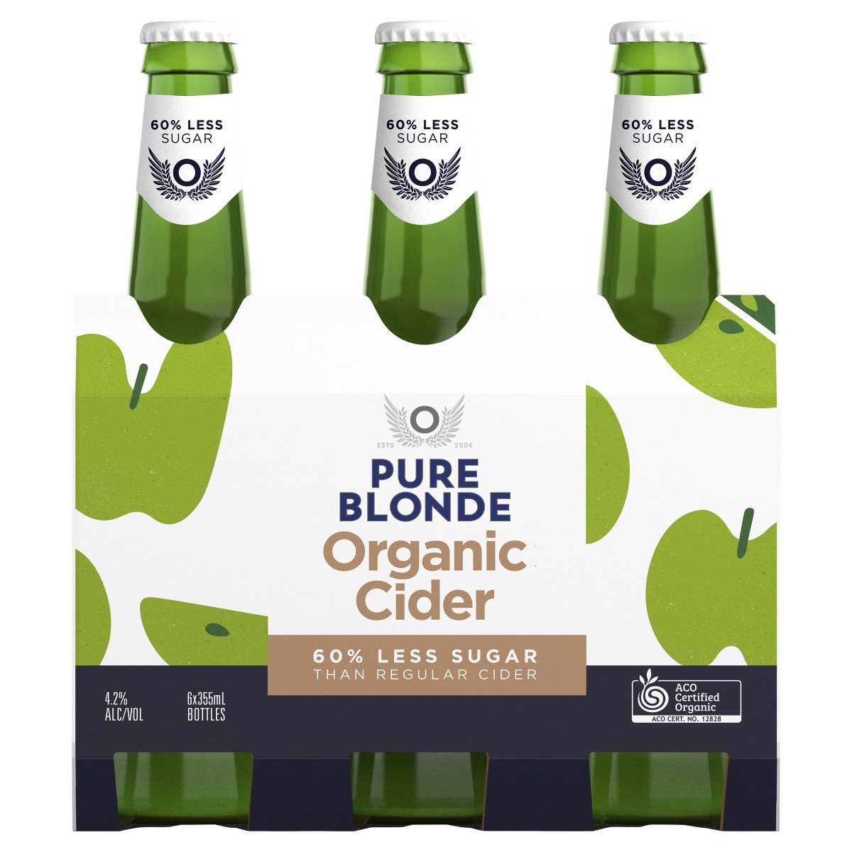 Regular Cider Pure Blonde Organic Cider 4.2% 6 x 355mL Bottle - Local Liquor