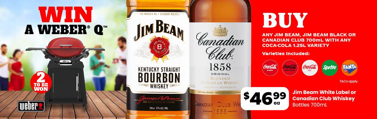 LLP11 Slider Jim Beam White Label Canadian Club Whiskey 46.991