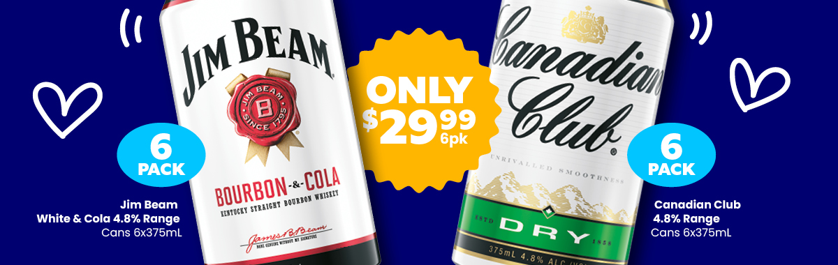 LLP39 Sliders Jim Beam Canadian Club 29.99
