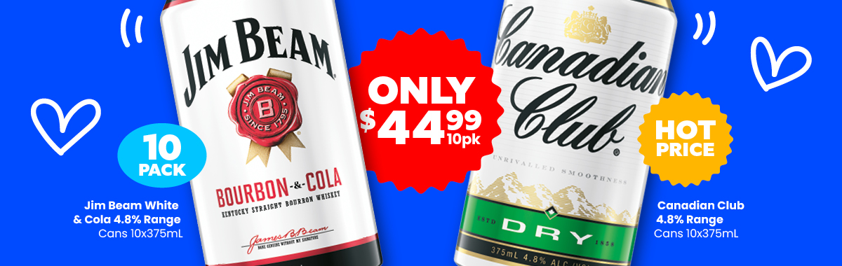 LLP41 Sliders JimBeam CanadianClub 44.99