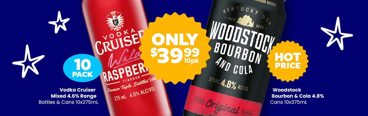 LLP41 Sliders VodkaCruiser Woodstock 39.99