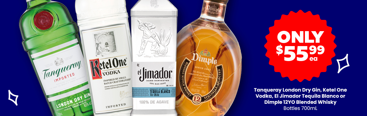 LL43 Sliders Tanqueray Ketel Jimador Dimple 55.99