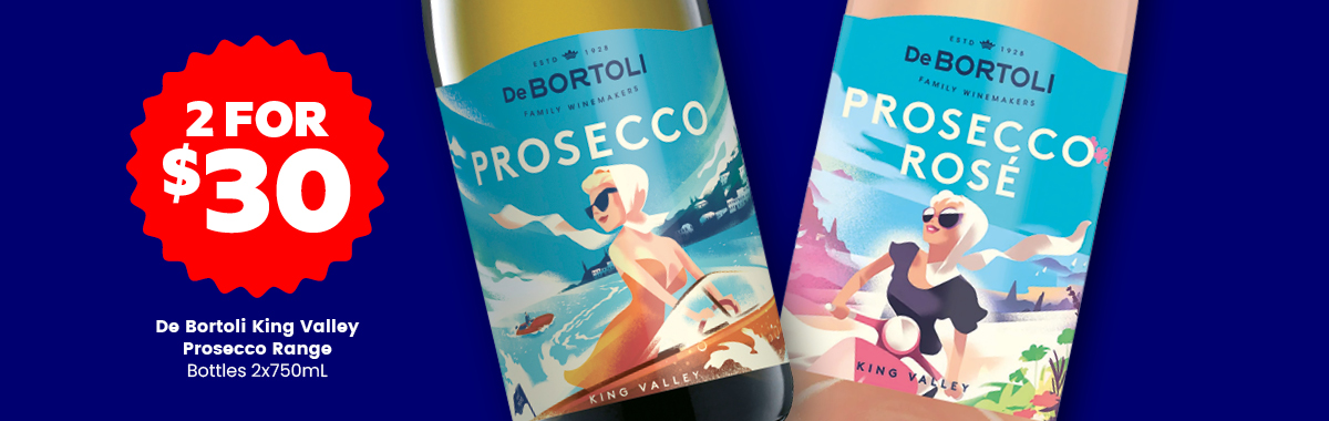 LLP47 Sliders De Bortoli Prosecco 2 for 30