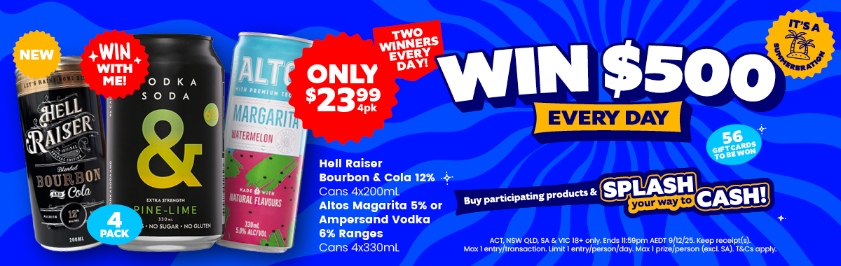 LLP47 Sliders Hell Raiser Altos Magarita Ampersand Vodka 23.99