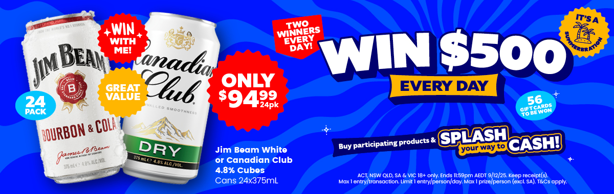 LLP47 Sliders Jim Beam Canadian Club Cube 94.99