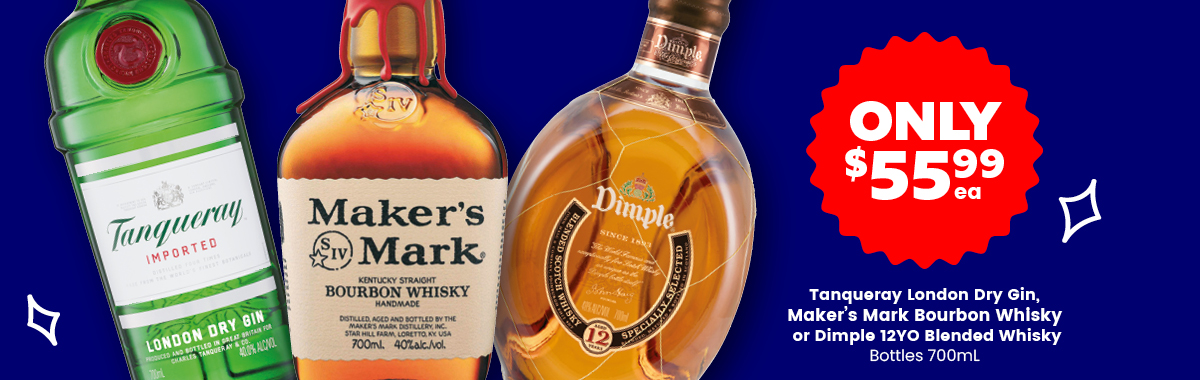 LLP47 Sliders Tanqueray Makers Mark Dimple 55.99