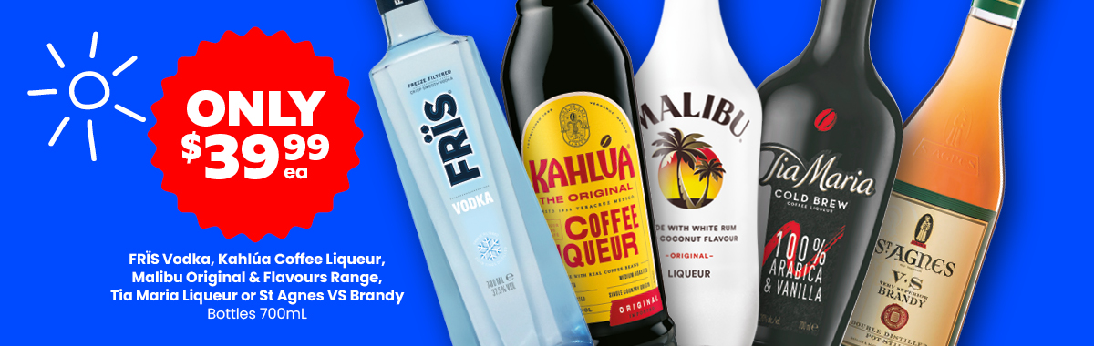 LLP11 Sliders Fris Kahlua Malibu Tia Maria St Agnes 39.99