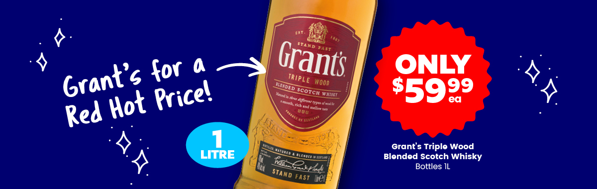 LLP13 Slider Grants Triple Wood Blended Scotch Whisky 59.99