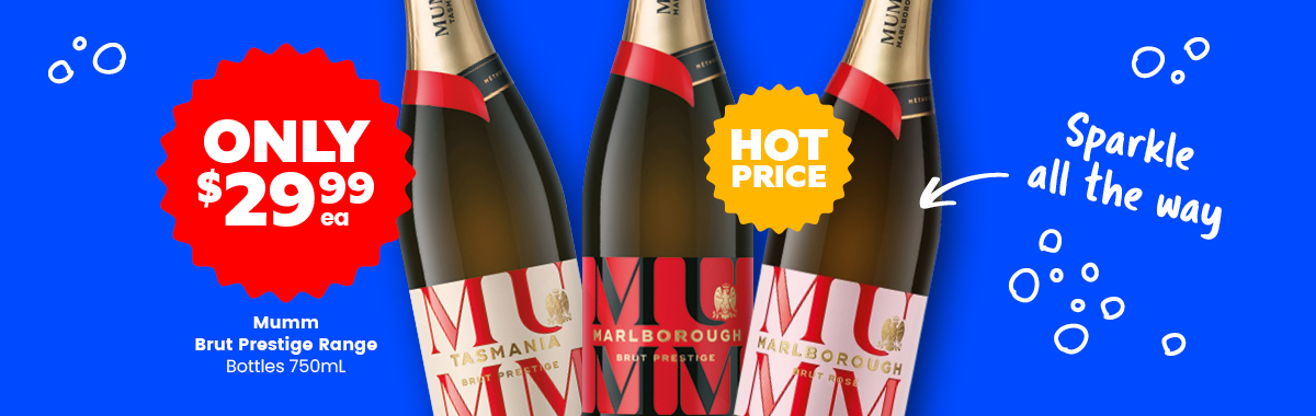 LLP13 Slider Mumm Brut Prestige Range 29.99