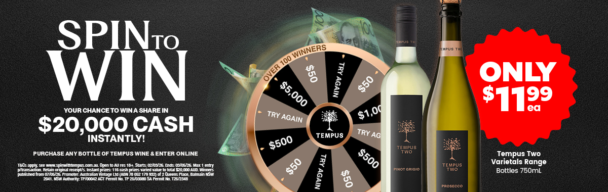 LLP13 Slider Tempus Two Varietals Range 11.99