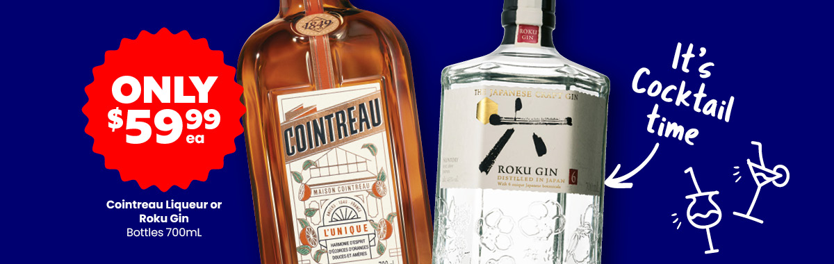 LLP15 Sliders Cointreau Liqueur or Roku Gin 59.99