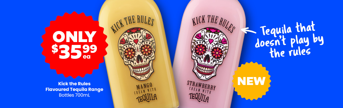 LLP15 Sliders Kick the Rules Flavoured Tequila Range 35.99