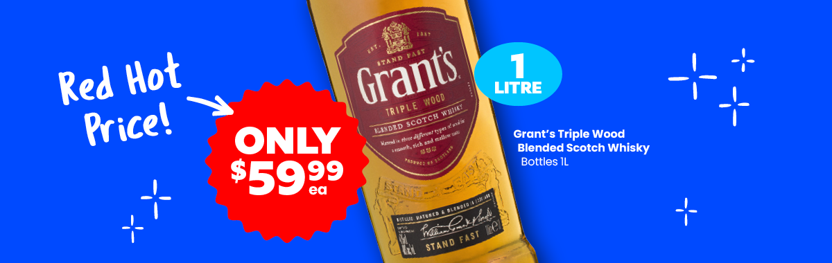 LL17 Sliders Grant s Triple Wood Blended Scotch Whisky 59.99