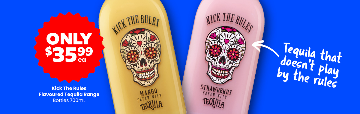 LLP19 0426 Sliders Kick The Rules Flavoured Tequila Range 35.99
