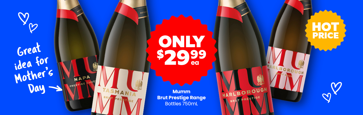 LLP19 0426 Sliders Mumm Brut Prestige Range 29.99