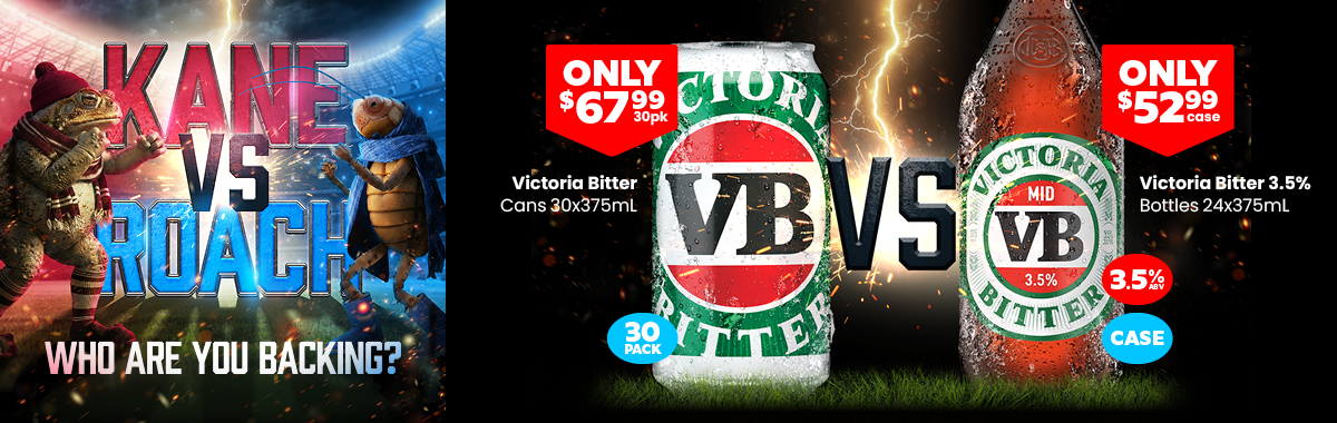 LLP23 Sliders Kane Roach Victoria Bitter 3.5percent 52.99 Victoria Bitter 67.99