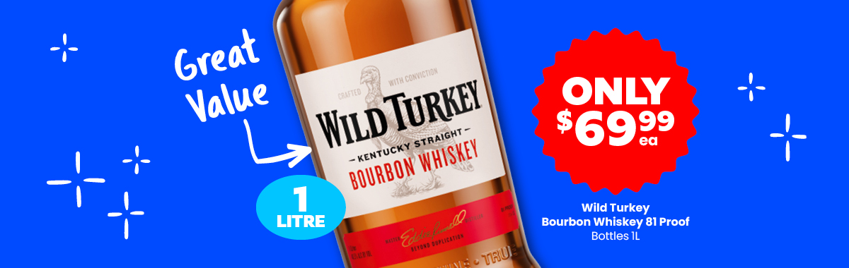 LLP23 Sliders Wild Turkey Bourbon Whiskey 81 Proof 69.99