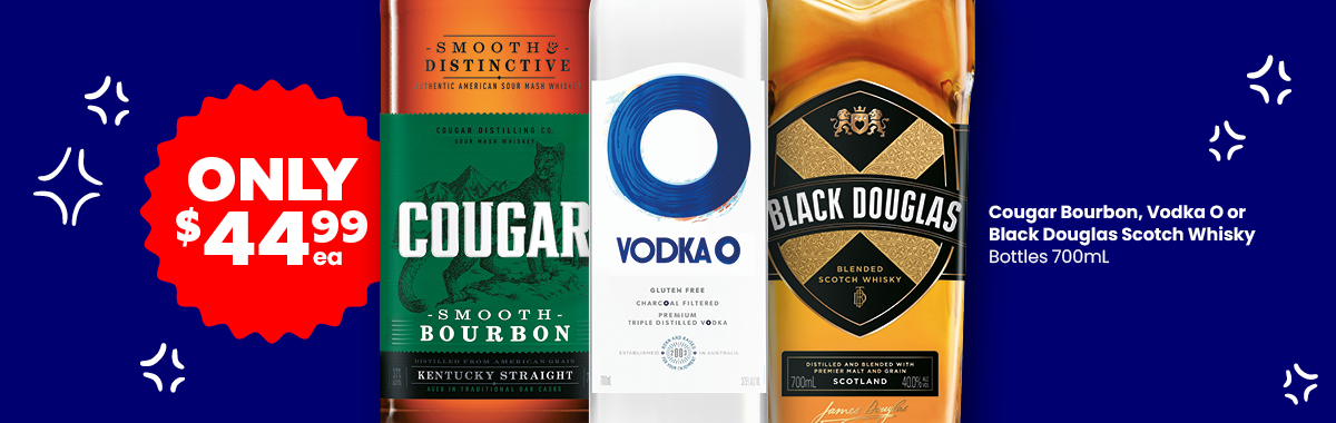 LLP25 Sliders Black Douglas Scotch Whisky Vodka O Cougar Bourbon 44.99