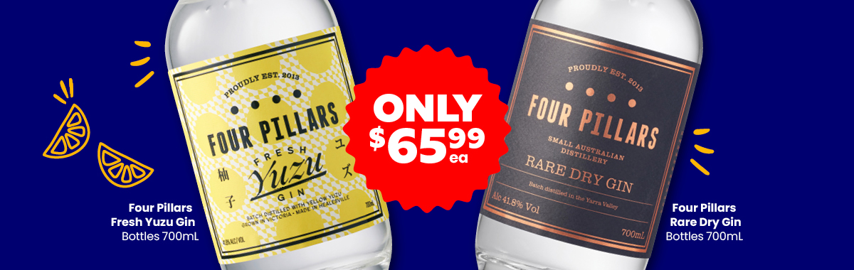LLP25 Sliders Four Pillars Rare Dry Gin Four Pillars Fresh Yuzu Gin 65.99