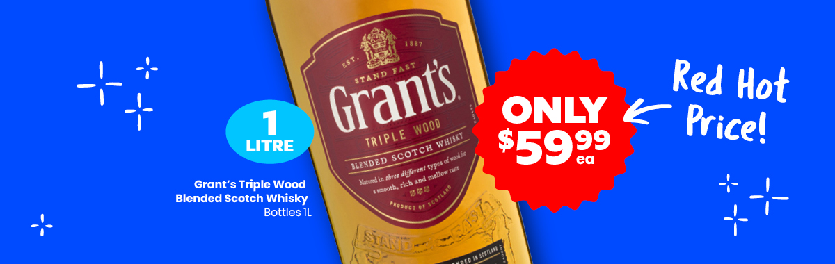 LLP25 Sliders Grants Triple Wood Blended Scotch Whisky 59.99