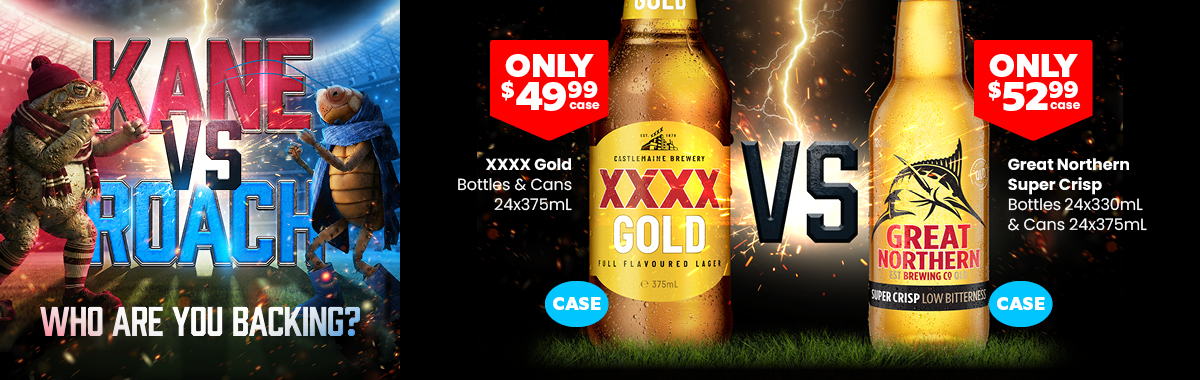 LLP25 Sliders SOO Beer Feature XXXX Gold Great Northern Super Crisp