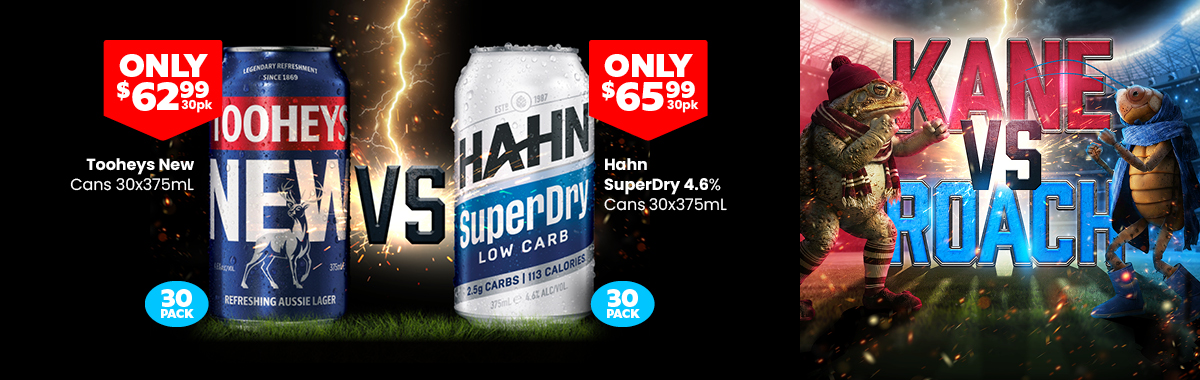 LLP27 Sliders Hahn SuperDry 4.6 Tooheys New 30pk 65.99