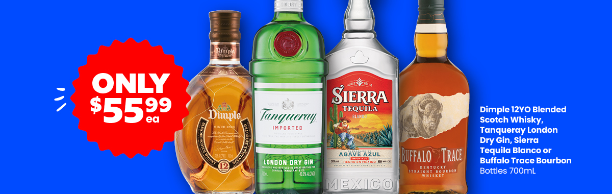 LLP27 Sliders Sierra Dimple Tanqueray Buffalo Trace Bourbon 55.99