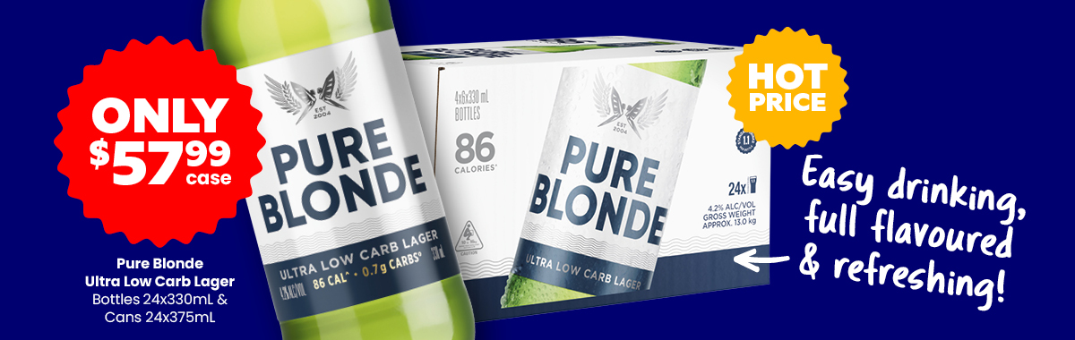 LLP31 Sliders Pure Blonde Ultra Low Carb Lager 57.99 1