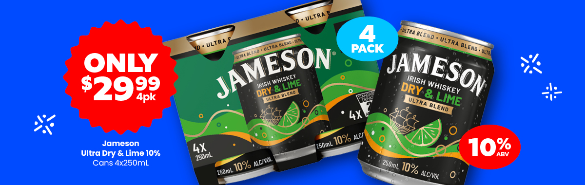 LLP37 Sliders Jameson Ultra Dry and Lime 10percent 29.99