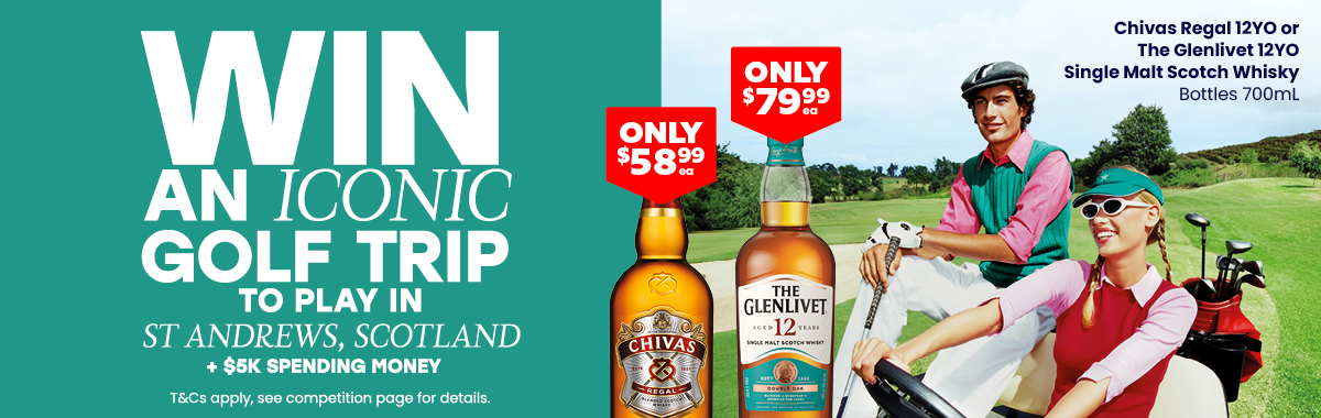 LLP37 Sliders The Glenlivet and Chivas Iconic Golf Trip 58.99