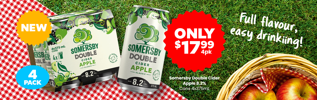LLP41 Sliders Somersby Double Cider Apple 8.2percent 17.99