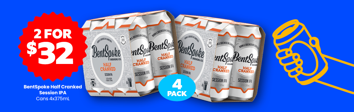 LLP43 Sliders BentSpoke Half Cranked Session IPA 2.for .32