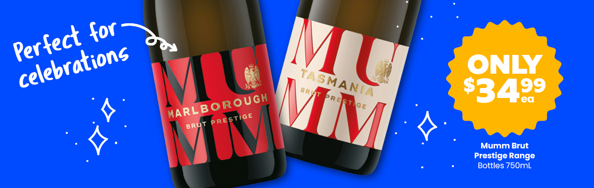 LLP43 Sliders Mumm Brut Prestige Range 34.99