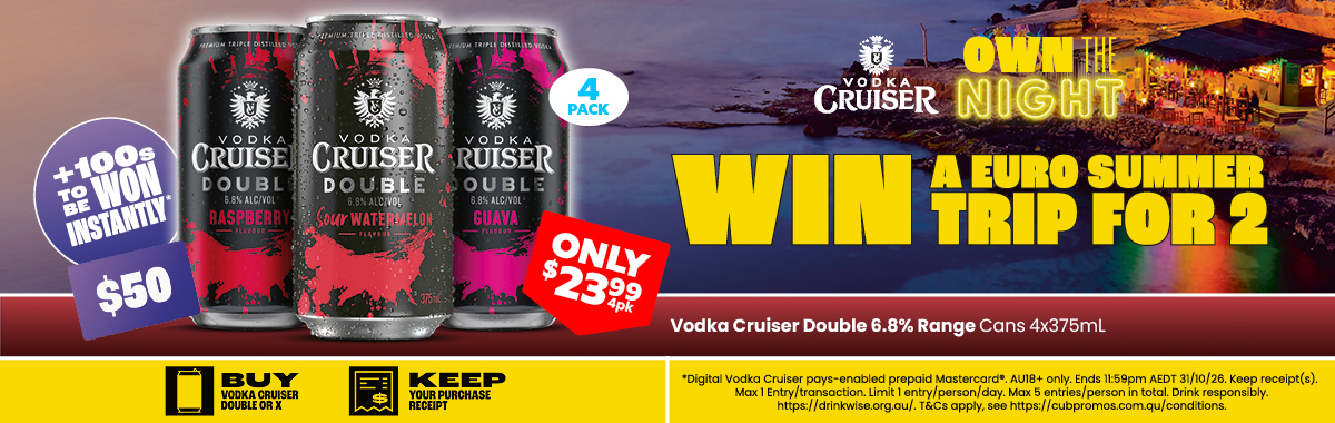 LLP43 Sliders Vodka Cruiser Double 6.8percent Range 23.99