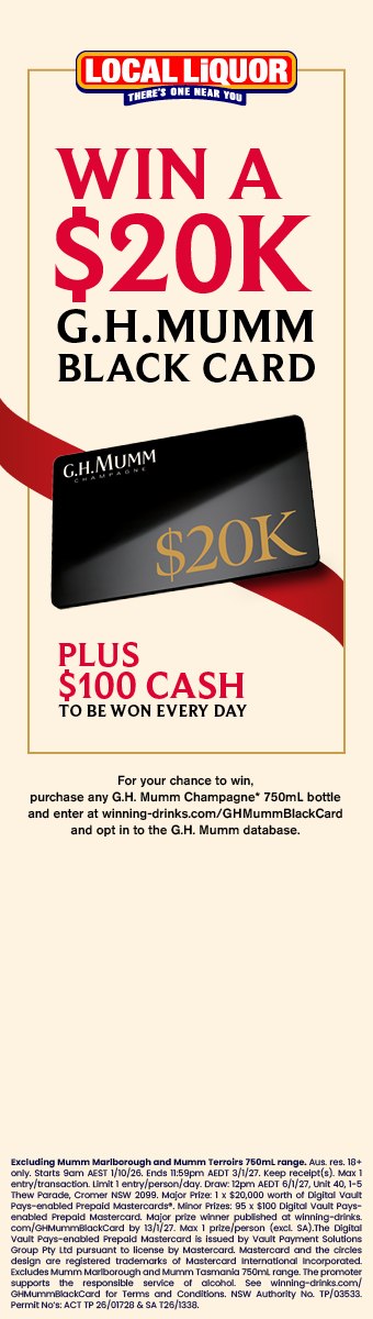 LLP45 WIN A 20k GHMumm Black Card Left