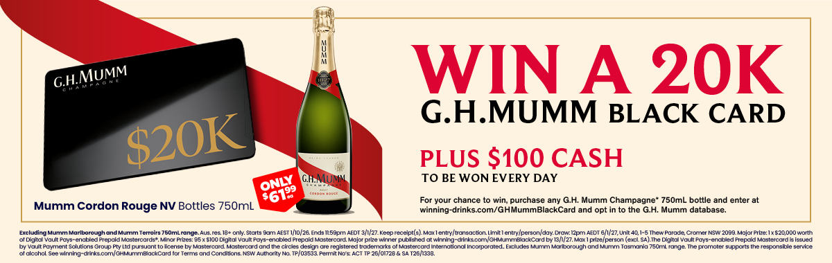 Mumm Cordon Rouge NV Bottles 750mL 61.99